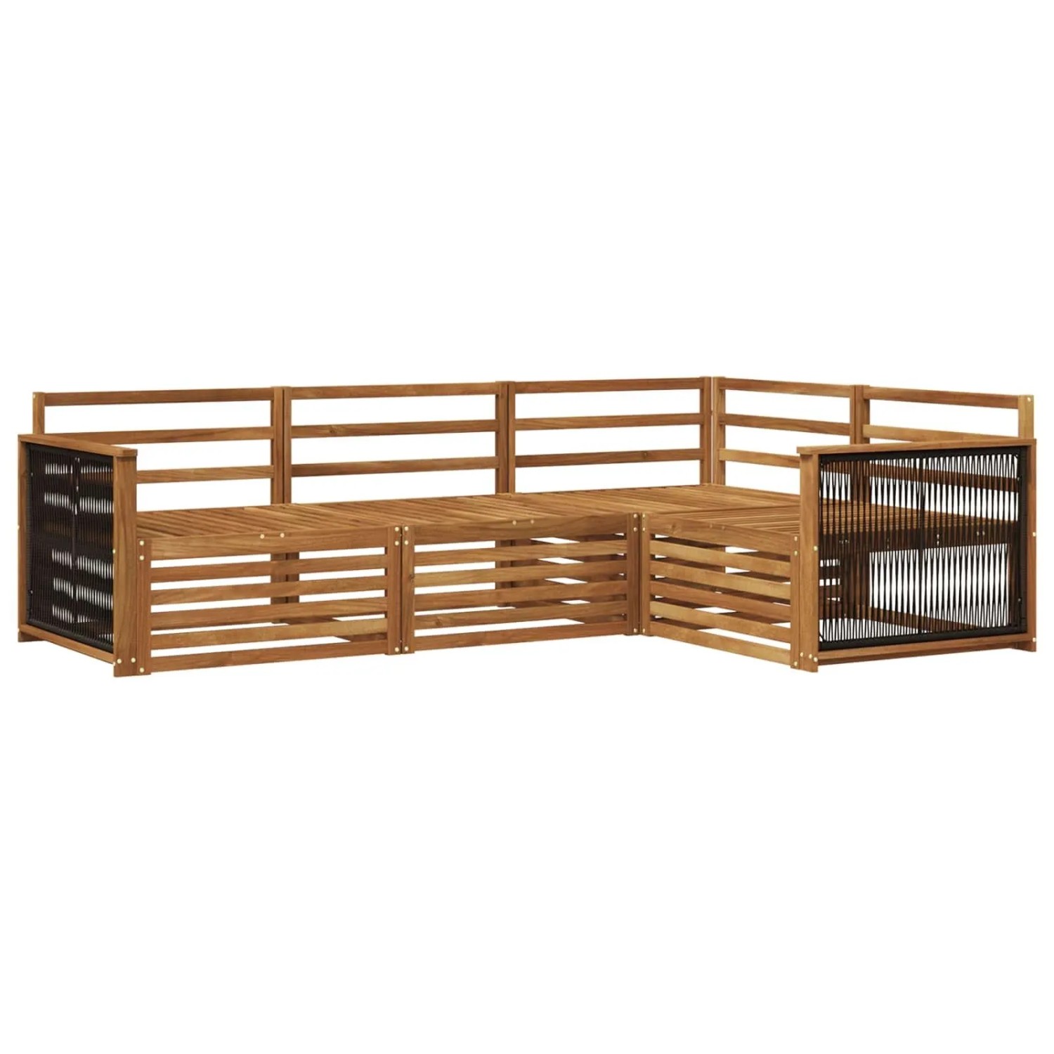 vidaXL Outdoor-Sofagarnitur 4 Stk Natur Massivholz Akazie 3383292