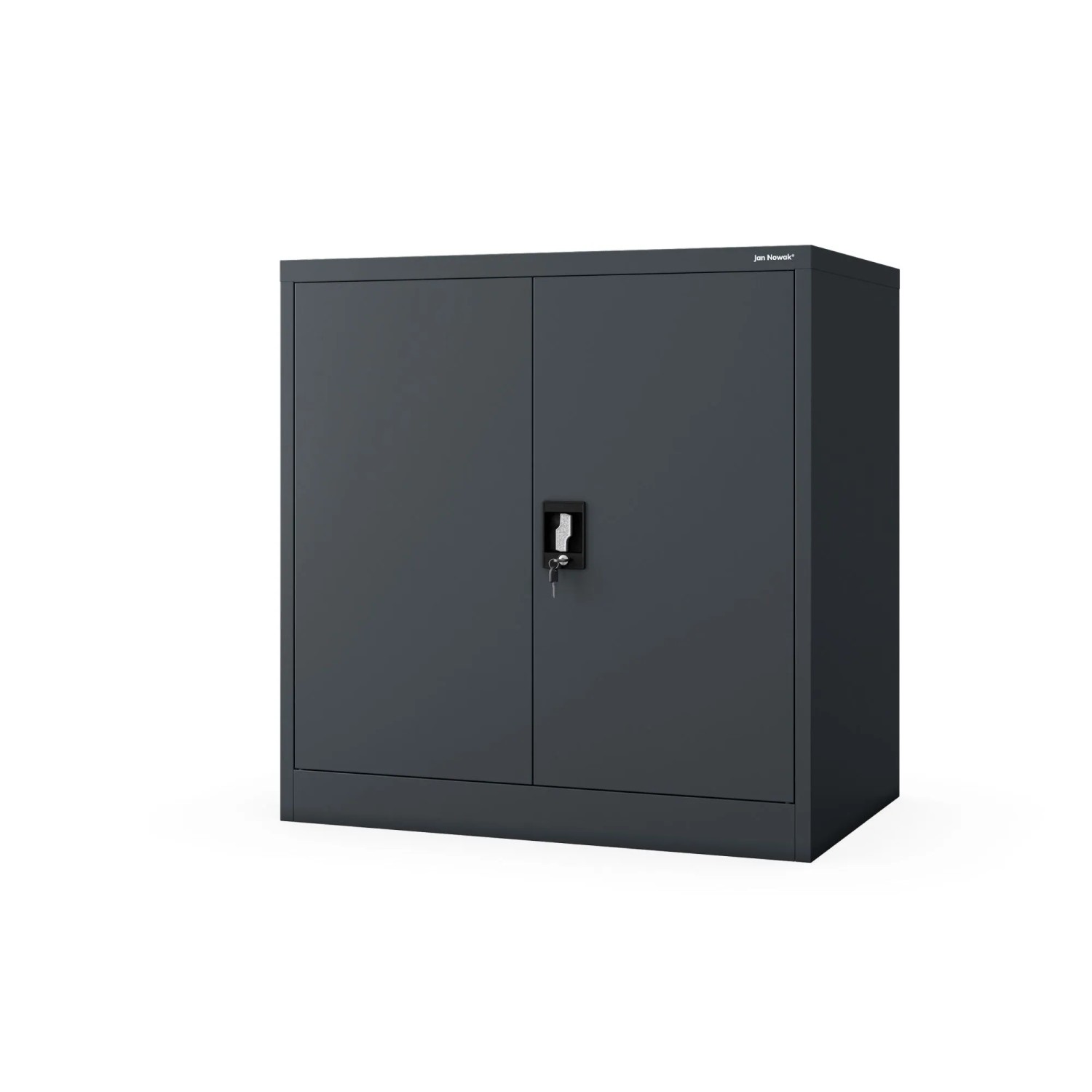 Jan Nowak Abschließbarer Metallschrank für Büro und Werkstatt BEATA D600 93 x 90 x 60 cm Anthrazit