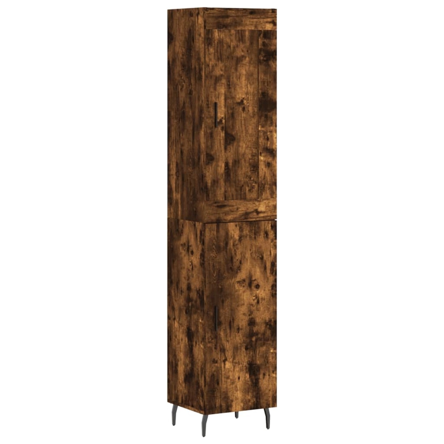 vidaXL Highboard Räuchereiche 34,5x34x180 cm Holzwerkstoff 3200150 günstig online kaufen