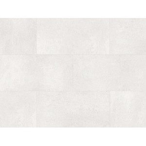 Heller Click-Vinylboden in Steinoptik Fliese Rom Weiß für Bad und Küche.