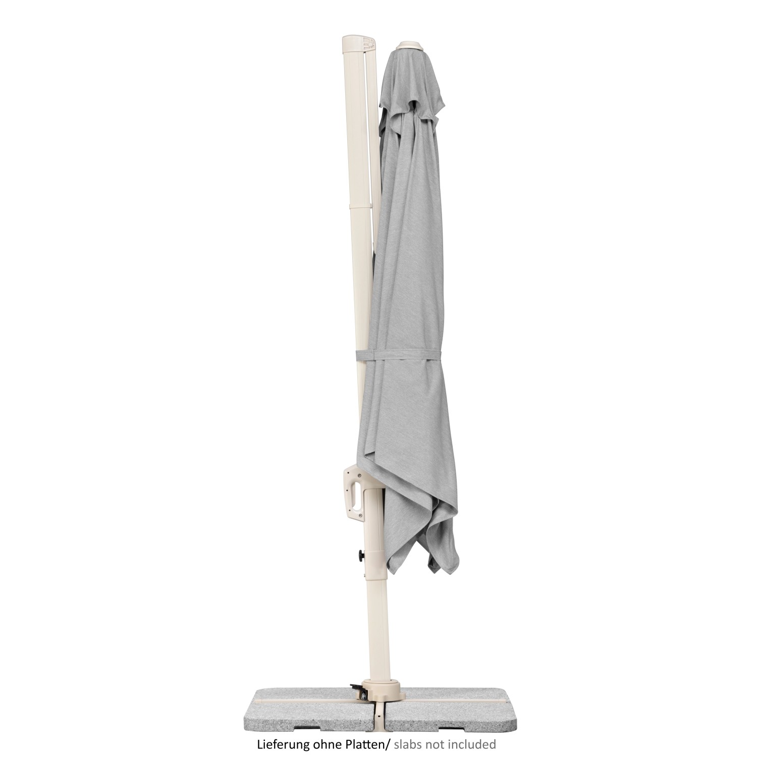 Schneider Ampelschirm Rhodos Twist Comfy 300 cm x 300 cm Greige_2