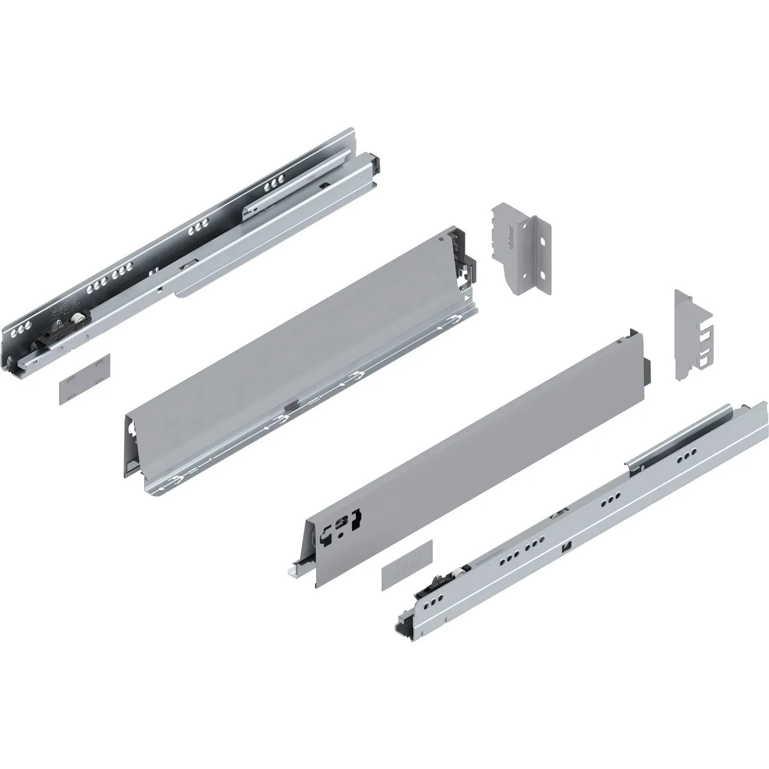 Blum Tandembox antaro M Vollauszug Blumotion 500 mm 65 kg Grau