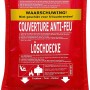 Rote Smartwares Feuerlöschdecke 1x1m im Beutel, Brandschutz für Küche & Haushalt.