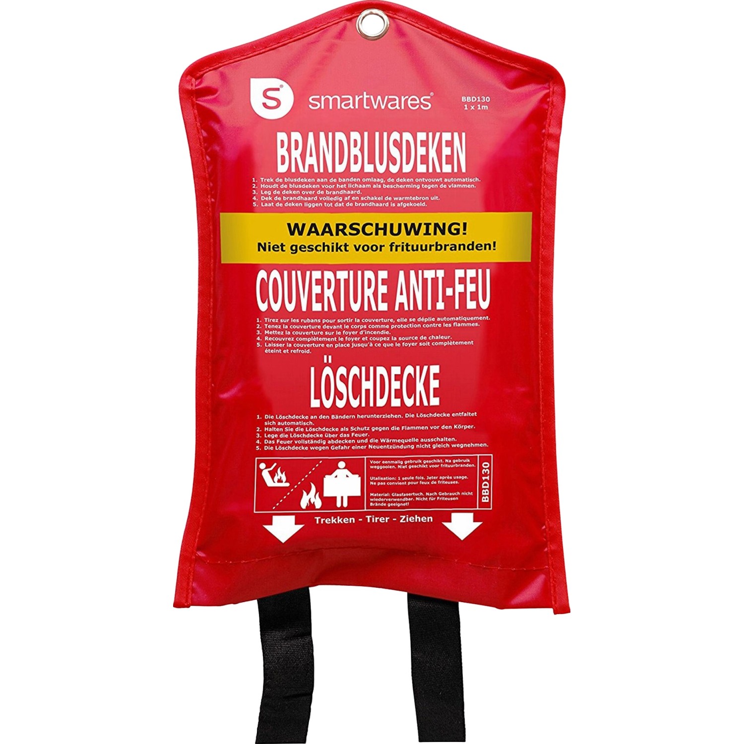 Smartwares Feuerlöschdecke - 1 m x 1 m BBD130