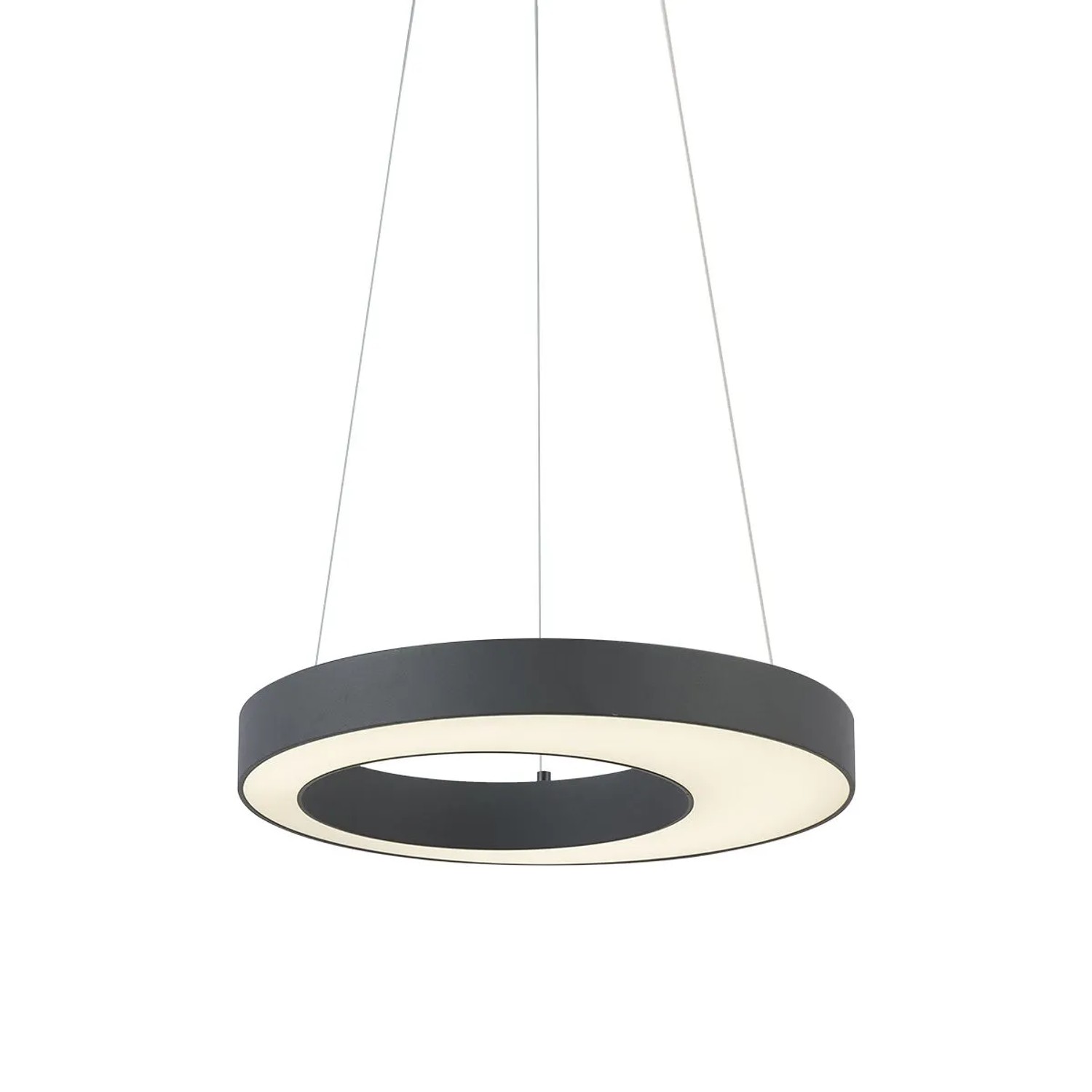 Qazqa Moderne Hängelampe Schwarz 50cm Inkl. Led 3-Stufen-Dimmbar Organici