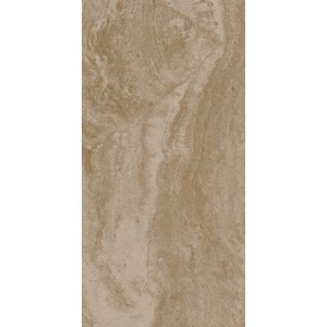 Feinsteinzeug Bodenfliese Travertino, 60x120 cm, matte Oberfläche in Steinoptik.