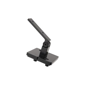 Verstellbare Handlaufstütze Moka für Treppengeländer, Aluminium, schwarz.