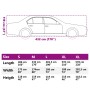 vidaXL Autoabdeckung M: Schema mit Maßen 432x174x119 cm für Limousine, Hagelschutz.
