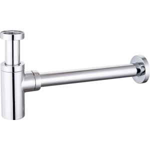 Sanpre Flaschensiphon für Waschbecken, 1 1/4-Anschluss, Chrom glänzend.