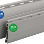 Graues Schellenberg Rollladenprofil Mini aus Kunststoff, 1,5 m Länge.