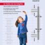 Stoßgriff-Set für Haustüren, Edelstahl, variabel verstellbar von 400-600 mm. Türbeschläge.