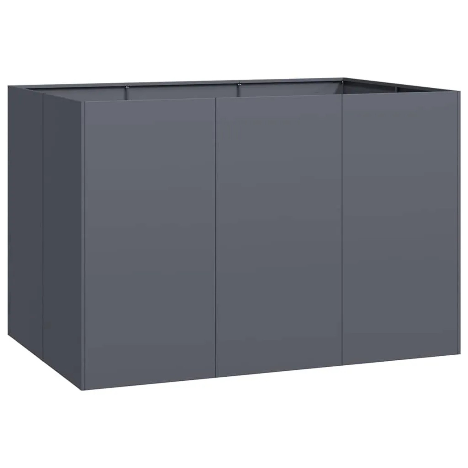 vidaXL Pflanzgefäß Anthrazit 120x80x80 cm Stahl 860789 günstig online kaufen