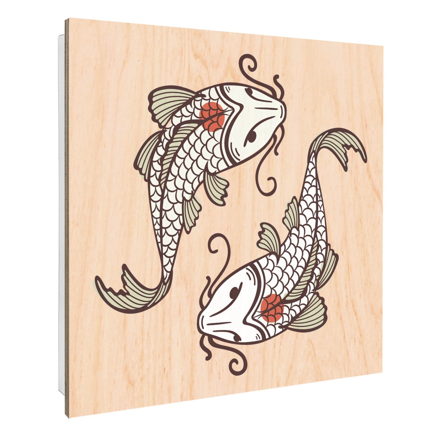 Banjado Großer Schlüsselbox Holz 30x30cm Weiß Scharnier Rechts 50 Haken Sch günstig online kaufen