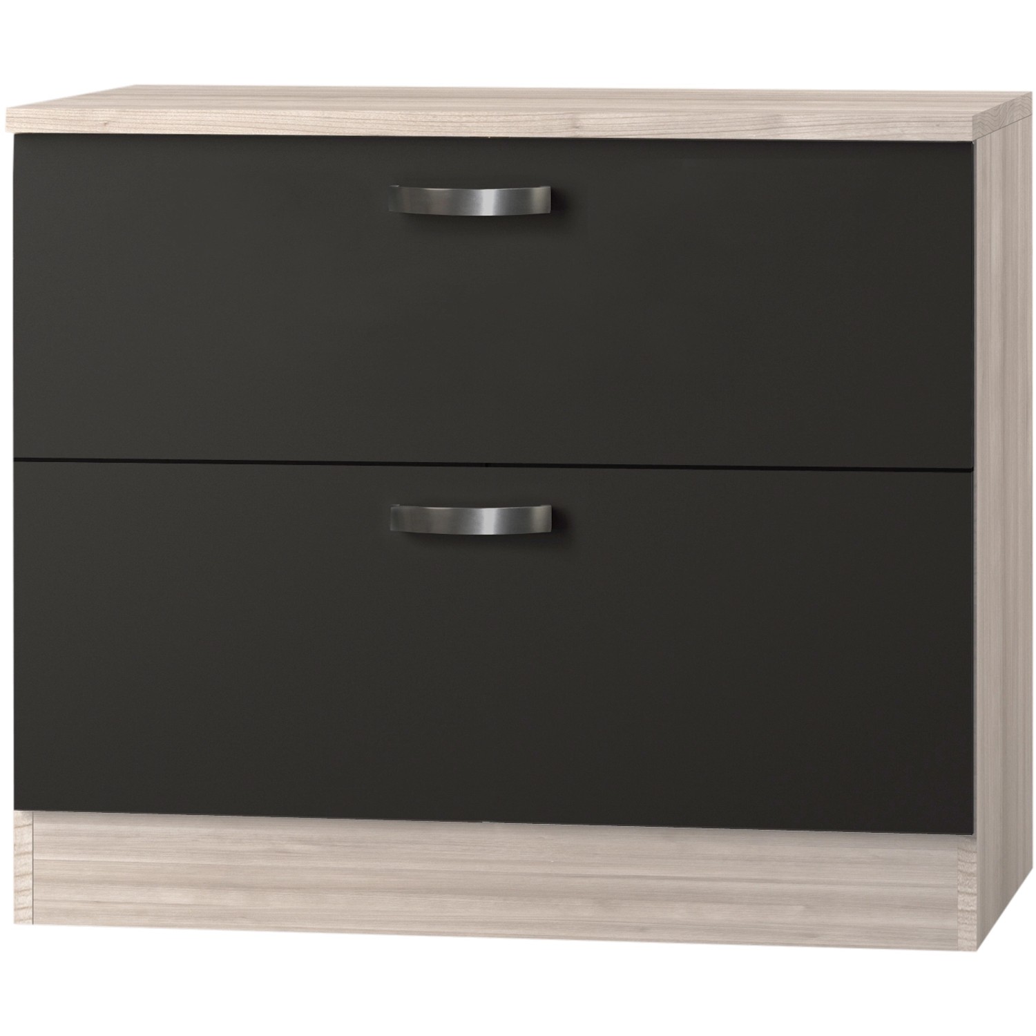 Optifit Unterschrank mit 2 Auszügen Faro220 100 cm Anthrazit-Braun