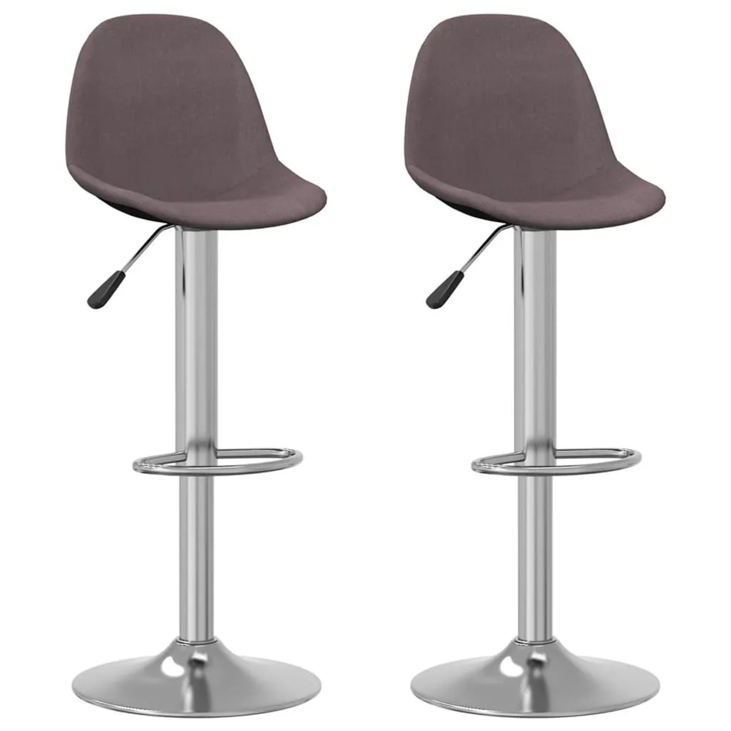 vidaXL Barhocker 2 Stk Taupe Stoff 333390
