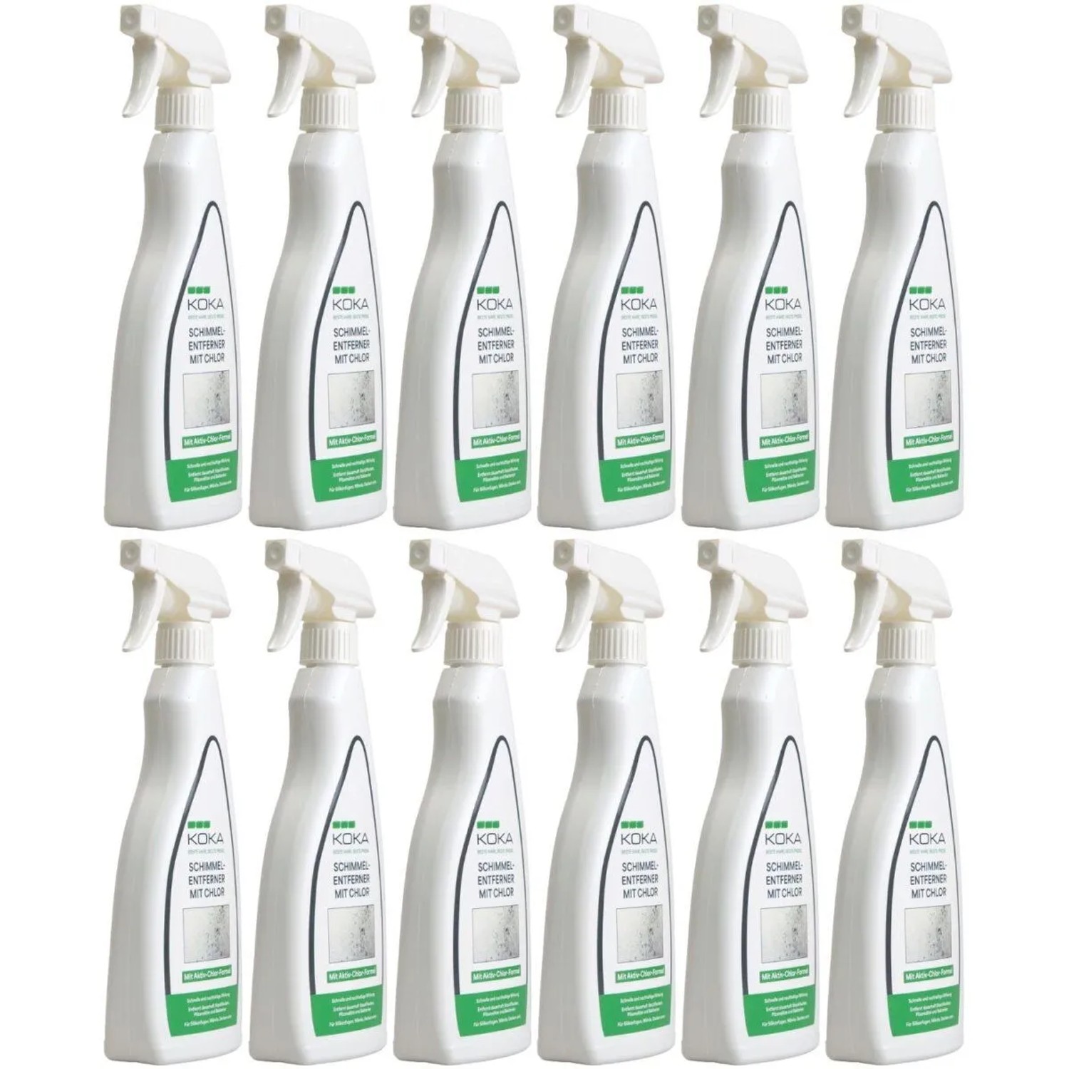 KOKA 12x Schimmelentferner mit Aktiv-Chlor-Formel je 500ml