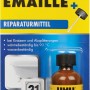 Uhu Emaille Reparaturmittel, weiße Flüssigkeit in Pinselflasche zur Ausbesserung von Schäden.