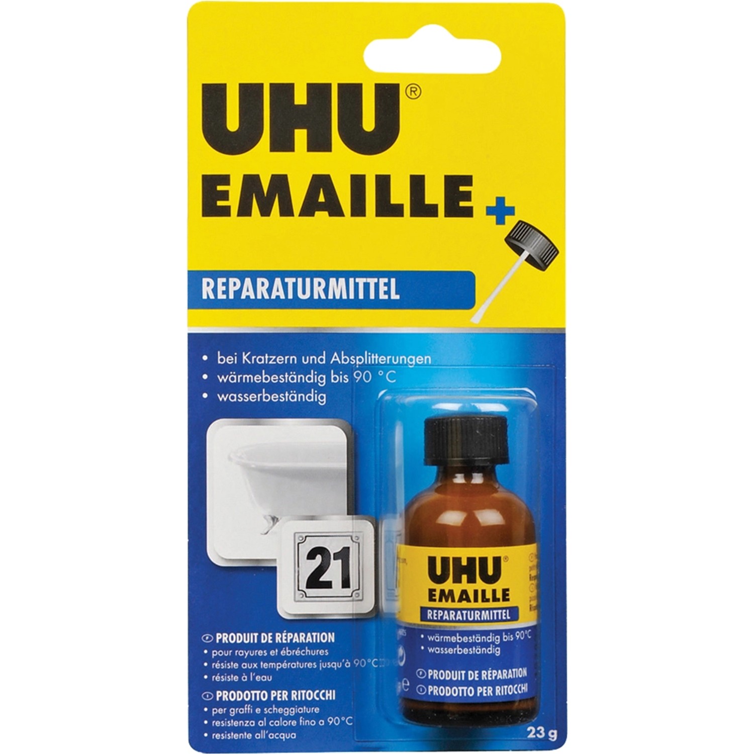 Uhu Emaille Reparaturmitttel Weiß 23 g