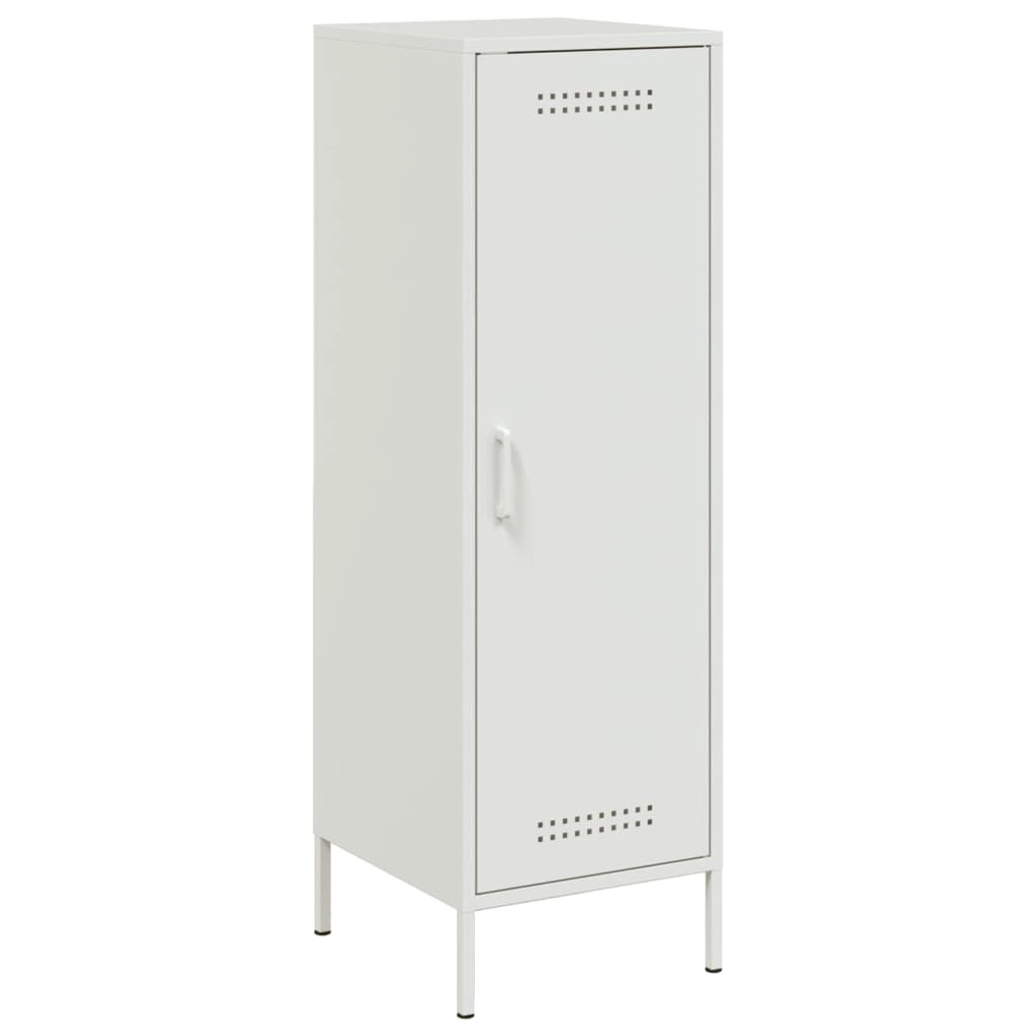 vidaXL Highboard Weiß 36x39x113 cm Stahl 843011 günstig online kaufen