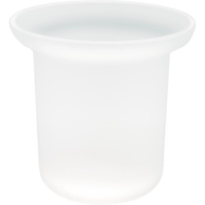 Tesa Ersatzglas für WC-Bürstengarnituren Ekkro, Hukk, Loxx, Luup, Moon aus satiniertem Glas.