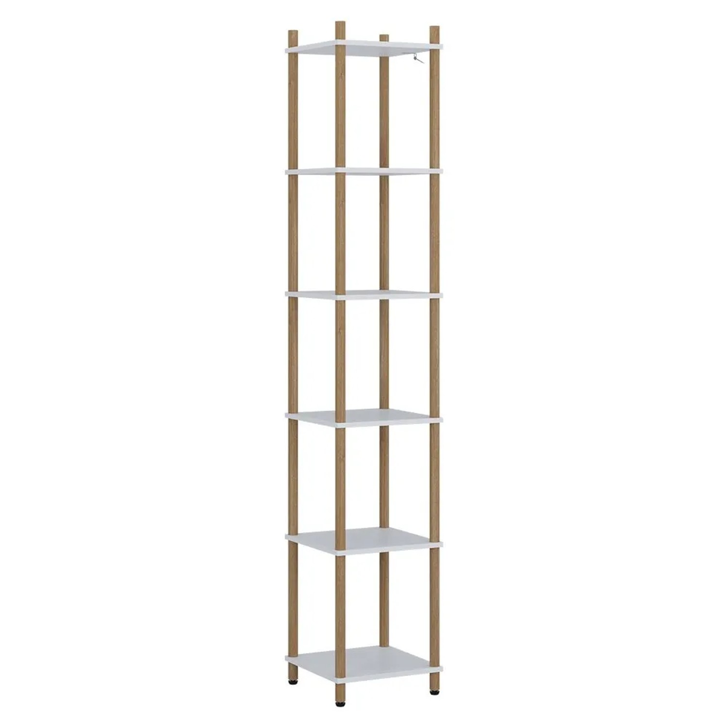 Vicco Eckregal Bivio Weiß Kiefer 30 x 164 6 Ablageflächen Art Nr 57479