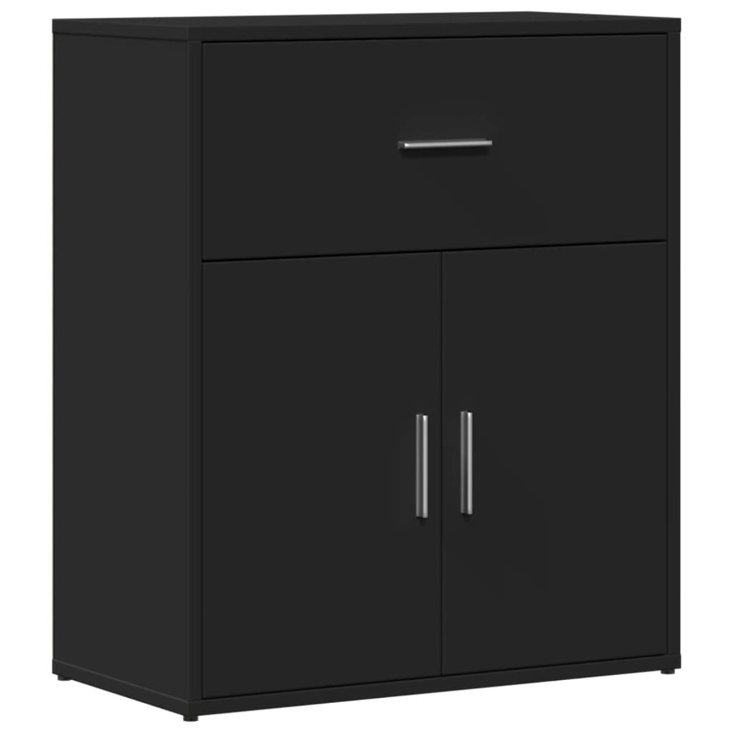 vidaXL Sideboard Schwarz 60x31x70 cm Holzwerkstoff 840465