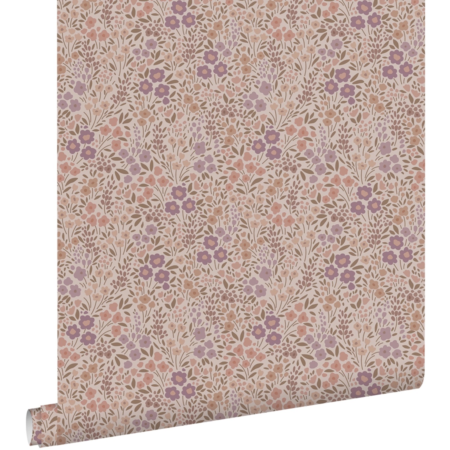 ESTAhome Tapete Blumen Aubergineviolett 53 cm x 10.05 m günstig online kaufen