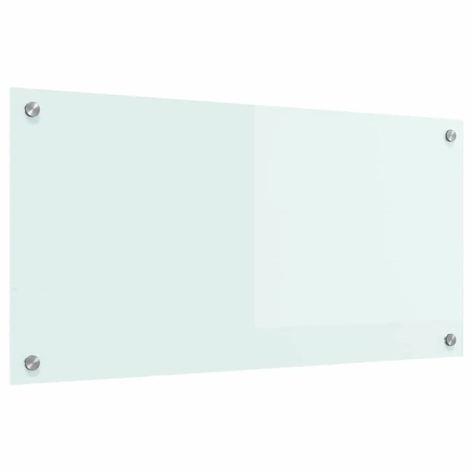 vidaXL Küchenrückwand Weiß 80 x 40 cm Gehärtetes Glas 42018011