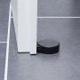 Schwarzer Wagner Bodentürstopper Black Deluxe schützt Tür und Boden.