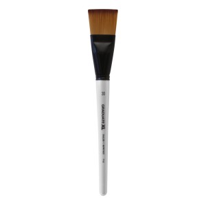 Daler-Rowney Graduate XL Pinsel Nr. 30, flach, weiche Synthetik für Acryl- und Aquarellfarben.