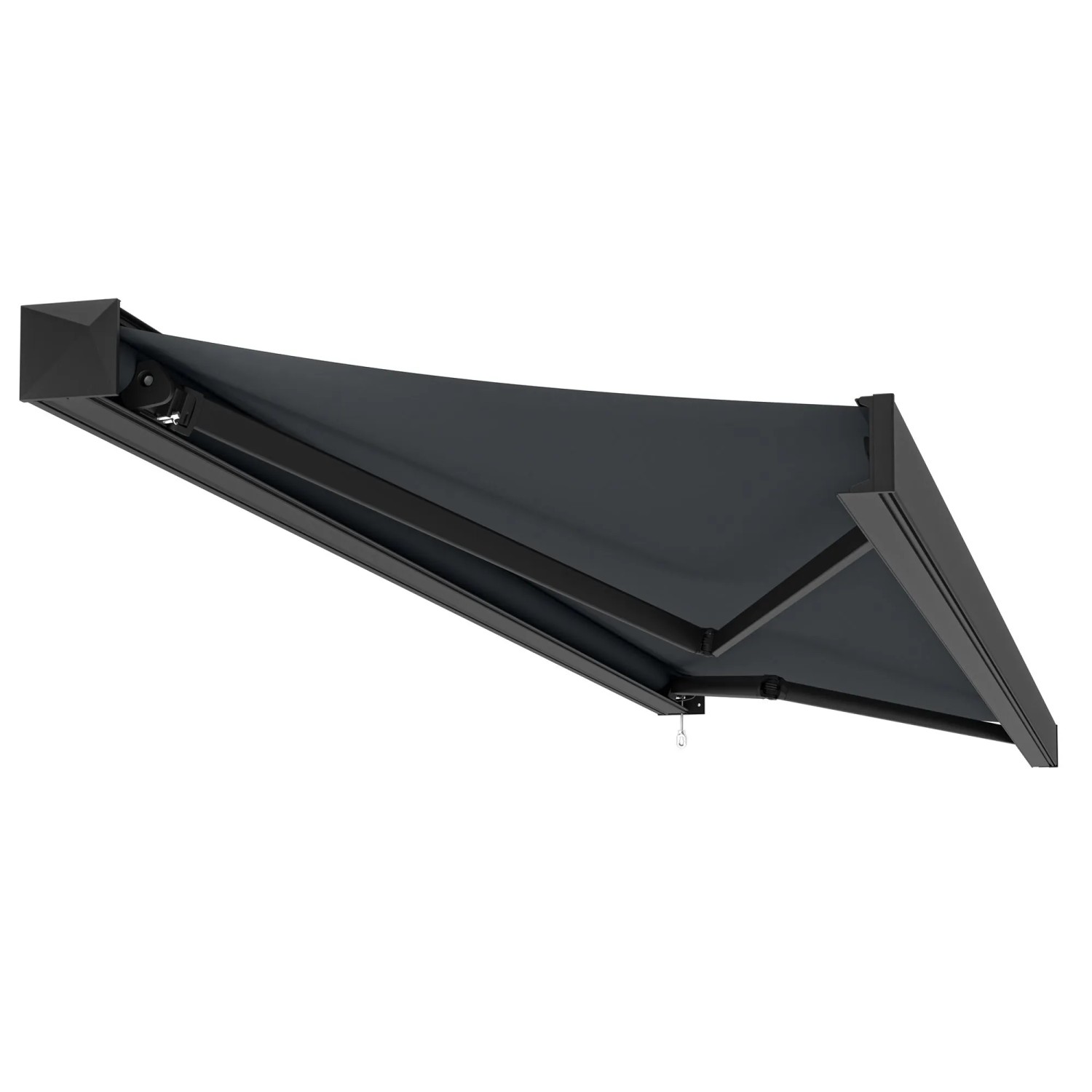 Kassettenmarkise Tajo Anthrazit 6 x 3 m Dunkelgrau