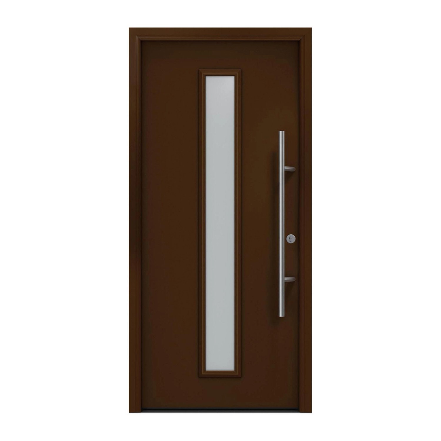 EcoStar Haustür Isopro Secur IPS 020S Terrabraun 110 cm x 210 cm DIN R günstig online kaufen