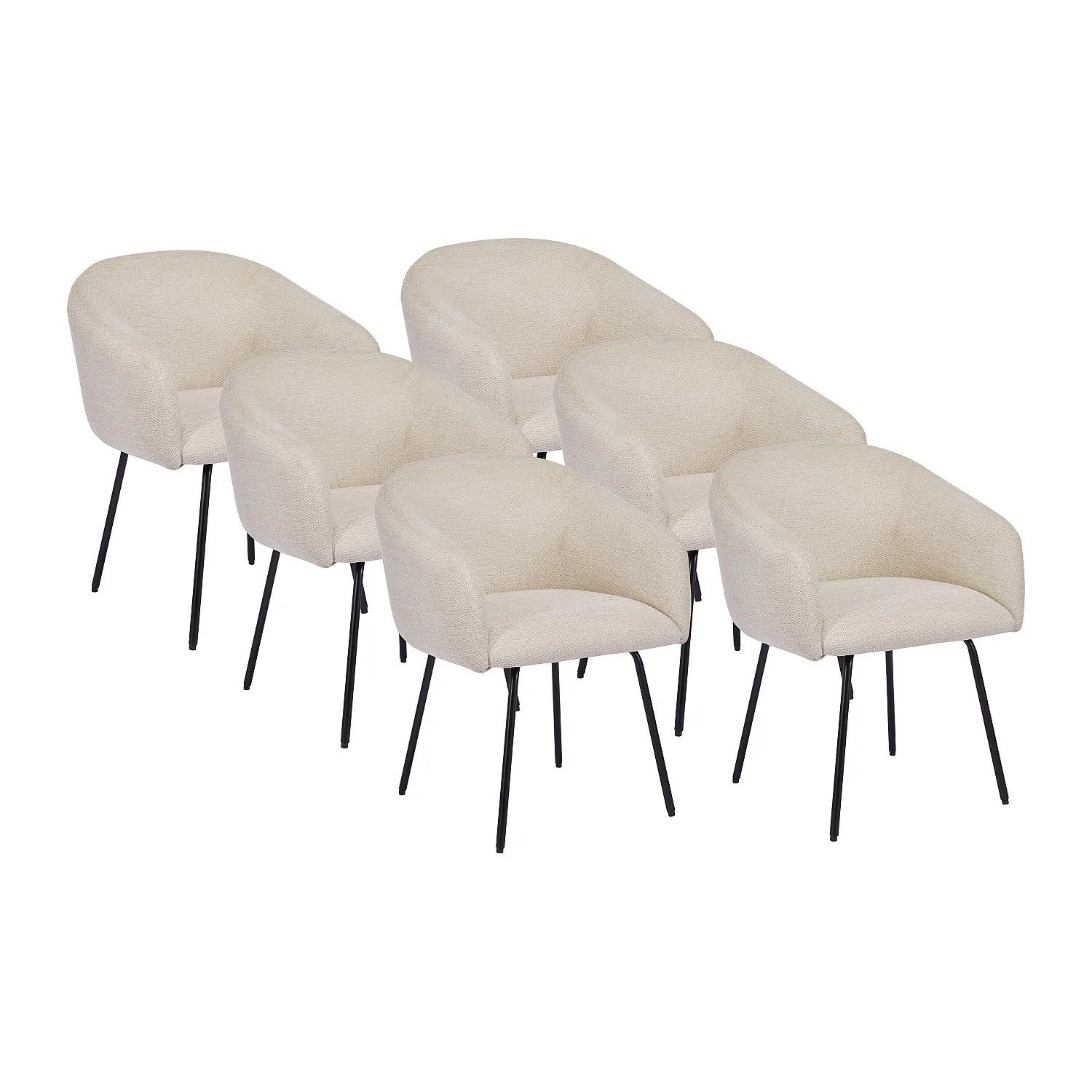 Vente-unique Stuhl Nistosia Cremefarben 61 cm