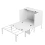 okwish Schrankbett 90x200cm mit Lattenrost Wandbett Schlafzimmer Weiß ohne Matratze