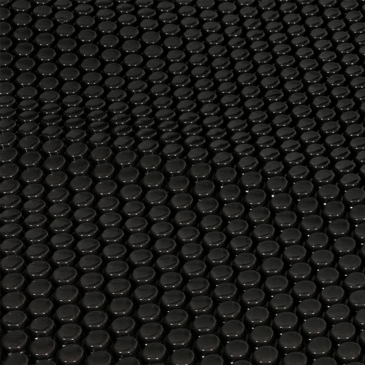 Schwarze MCW Pool Abdeckung 10x5m, rechteckige Solarplane aus 200µm PE-Folie.