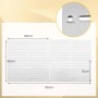 Costway Magnetische Werkzeughalter Wand 4 Platten 32 Magnetstreifen_6