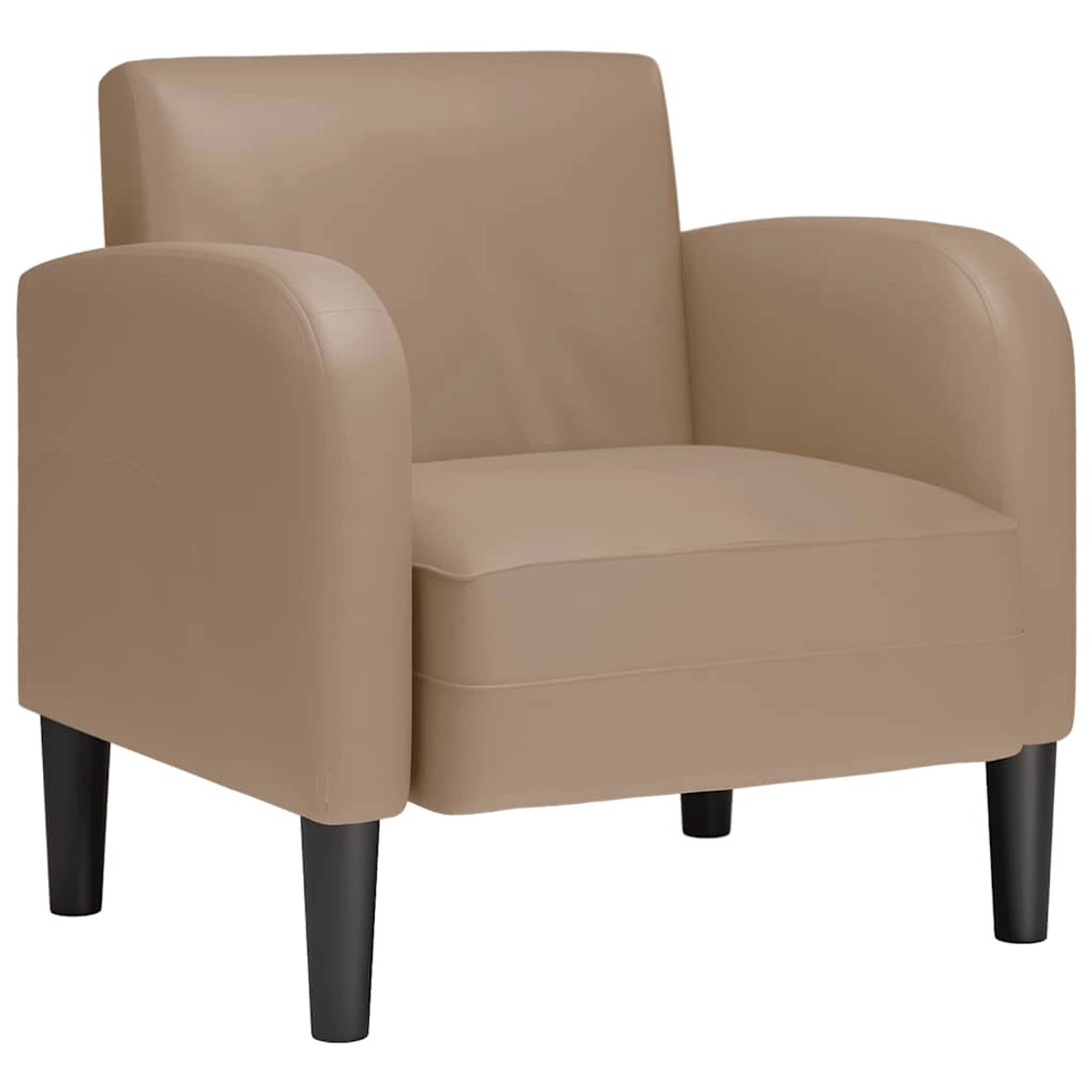 vidaXL Sessel mit Armlehnen Cappuccino-Braun 54 cm Kunstleder 4100533 günstig online kaufen