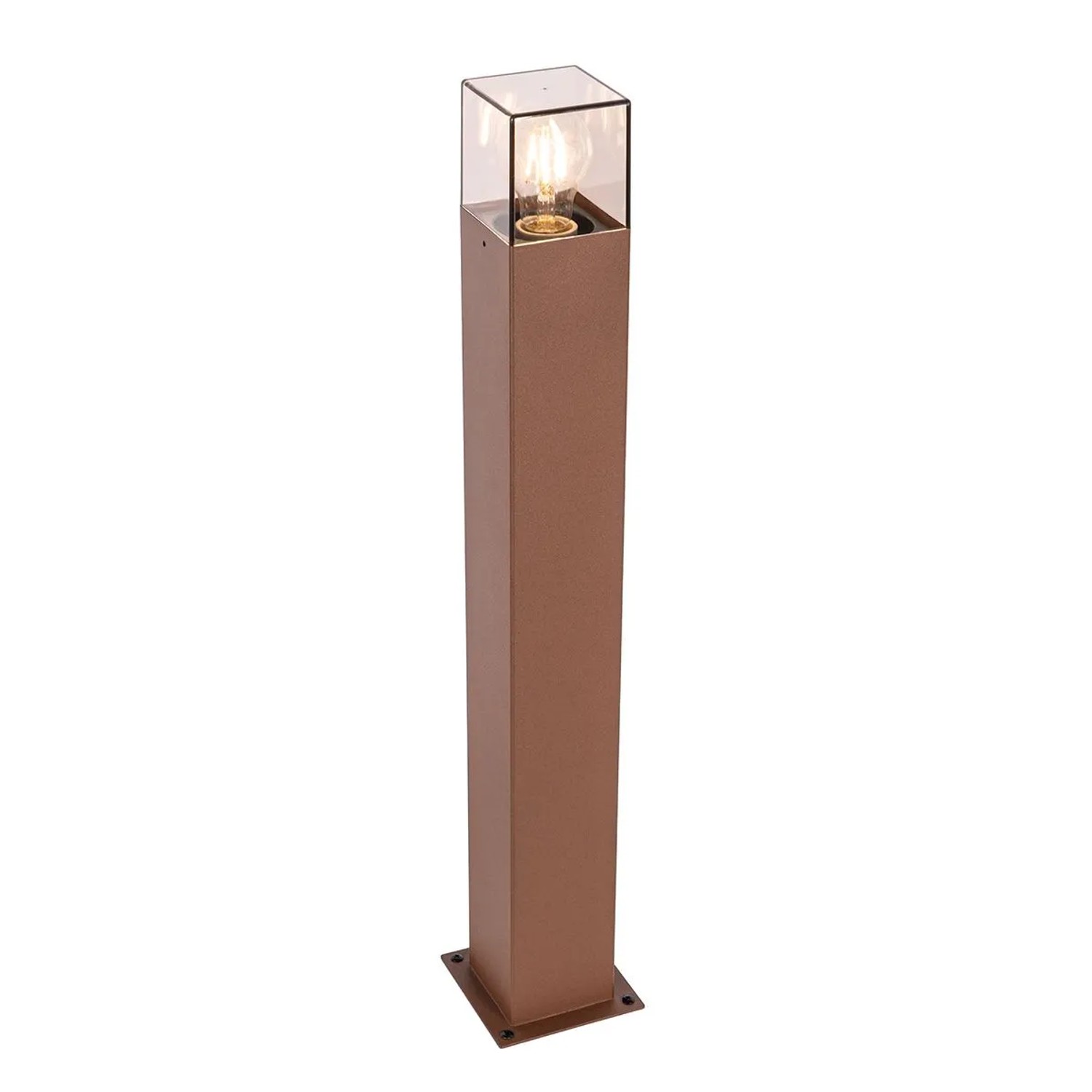 QAZQA Industrielle Steh Außenleuchte 70 cm rostBraun IP44 Dänemark