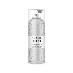 COSMOS LAC Kreidefarbe Spray Chalk Effect  Hochwertige Chalky Kreidesprühfarbe Farbspray  Spray Paint Farbe Wolkenweiß