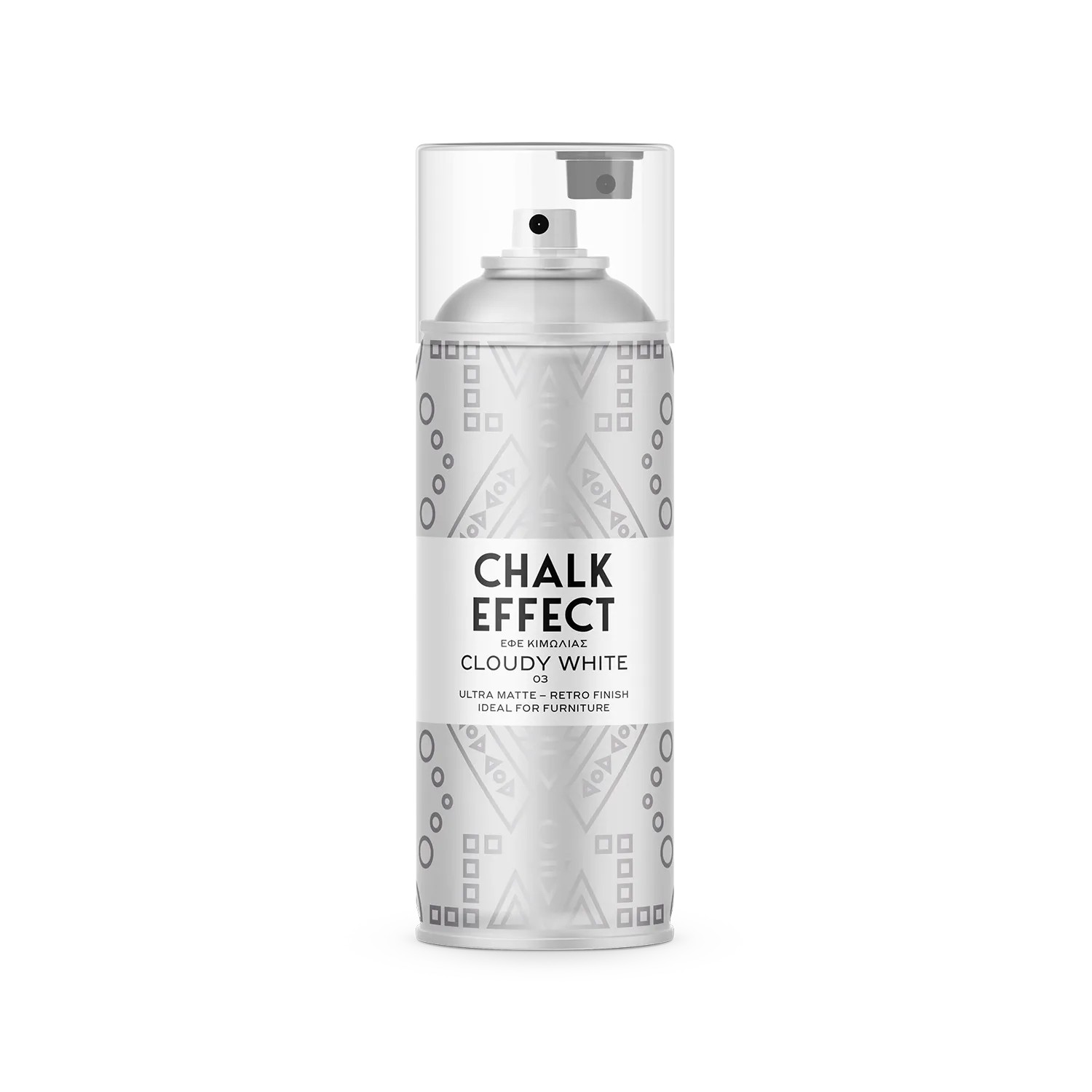 COSMOS LAC Kreidefarbe Spray Chalk Effect  Hochwertige Chalky Kreidesprühfarbe Farbspray  Spray Paint Farbe Wolkenweiß