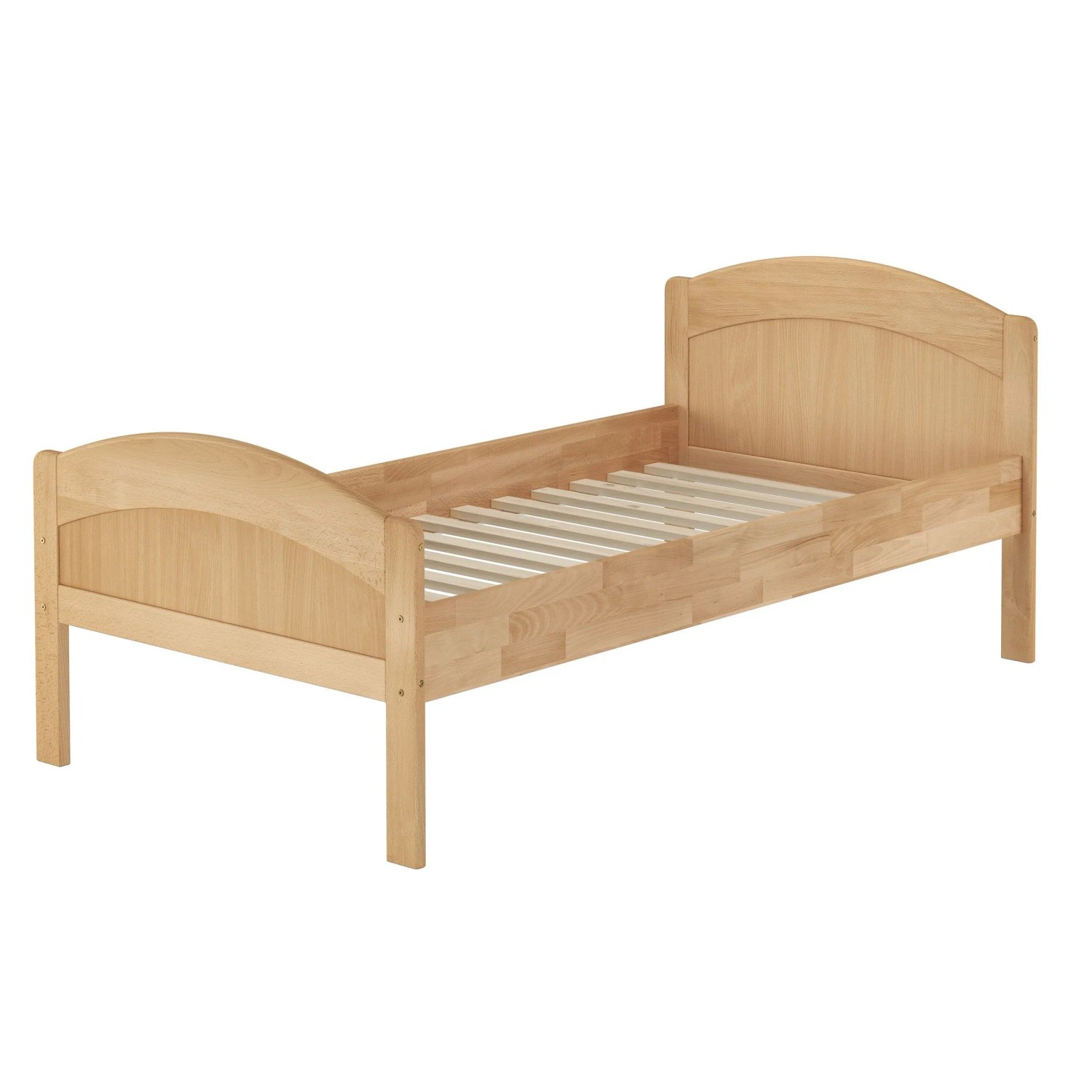 Erst-Holz Seniorenbett Gästebett Einzelbett Buche Massiv 90 x 200 mit Rollrost Modell 75