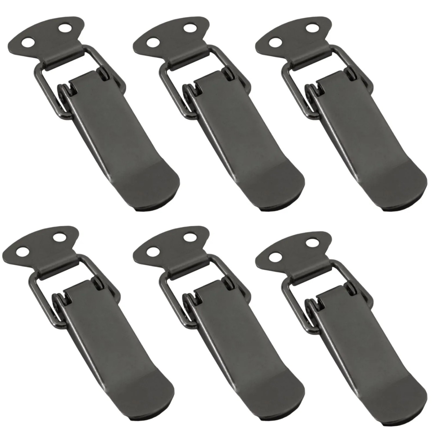 SOTECH 6 Stück Spannverschluss LATCH Edelstahloptik Kniehebelspanner