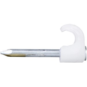 Schneider Electric Nagelschelle TC5-7, 25er Pack, zur Befestigung von Rundkabeln.