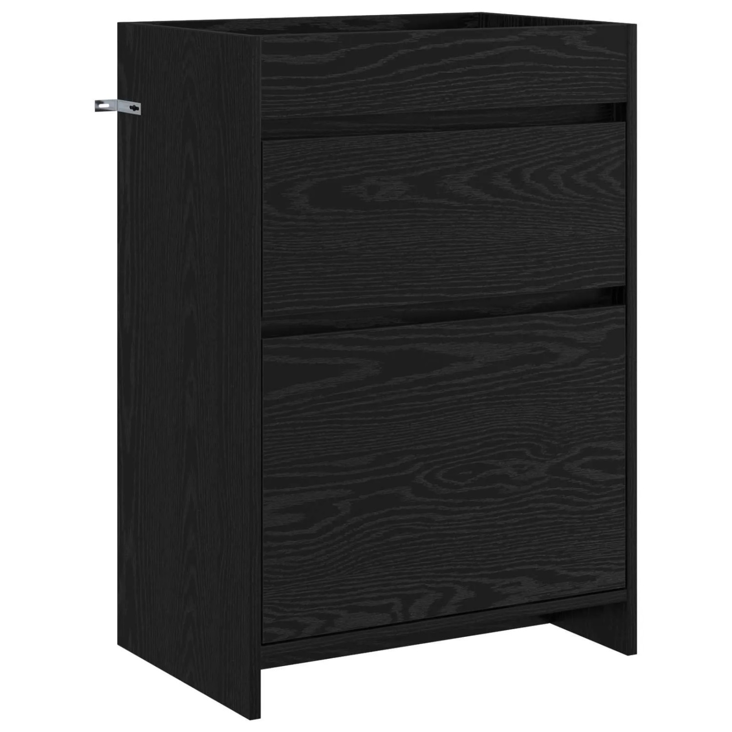 vidaXL Badunterschrank Schwarze Eiche 56 x 37,5 x 81 cm Holzwerkstoff 890729