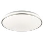 Runde LED Deckenleuchte Avalis in Weiß/Alu, dimmbar, Ø 38cm. Moderne Lampe für Wohnräume.