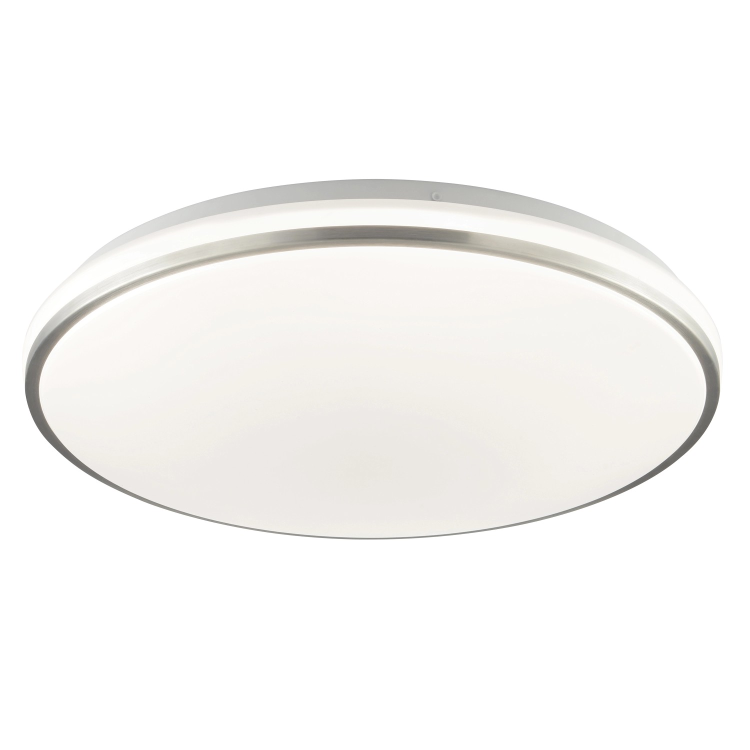 Brilliant LED Deckenleuchte Avalis Weiß/Gebürstetes Aluminium Ø 38 cm günstig online kaufen