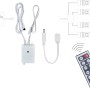 Paulmann MaxLED Controller mit Fernbedienung zum Dimmen und Schalten von LED-Streifen bis 144W.