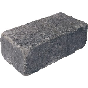 EHL Mauerstein Verona Antik, 40x20x14 cm, Anthrazit. Mauerstein für rustikale Gartenmauern.