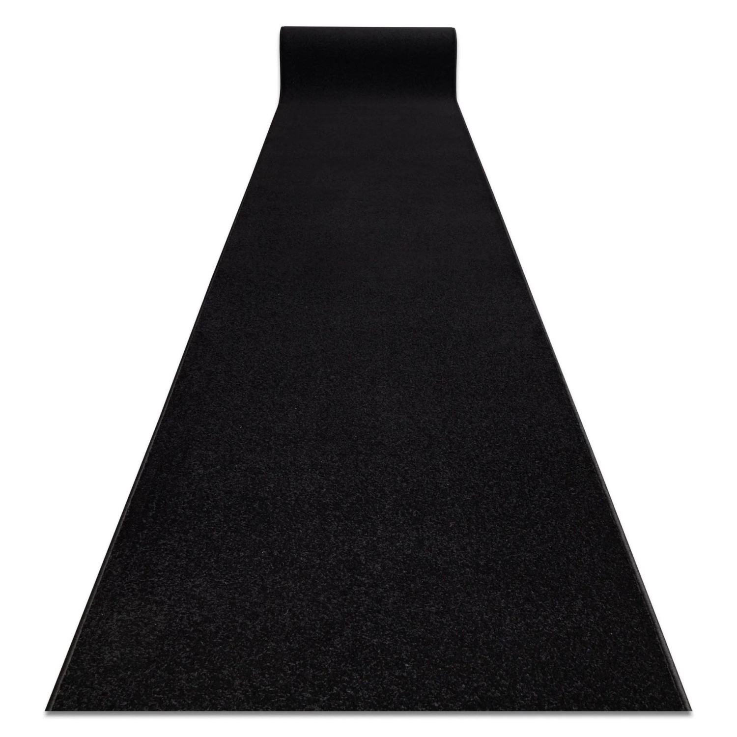 RugsX Läufer Karmel Glatt  VG15801 Schwarz 60cm 280cm
