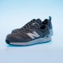 New Balance Elite Lite Sicherheitsschuhe für Damen, grau-blau, mit Fiberglas-Zehenkappe.